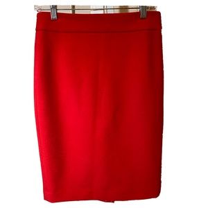 NWT Ann Taylor red pencil skirt - sz 6